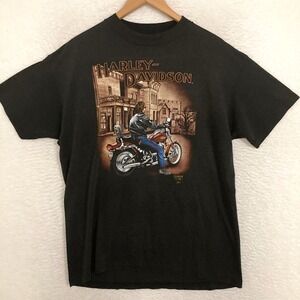 Vtg 1990 3D Emblem Harley Davidson Nashville TN Shirt Mens XL Single Stitch RARE